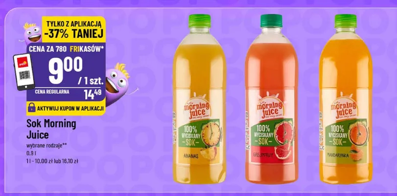 Sok Morning Juice ananas promocja w POLOmarket