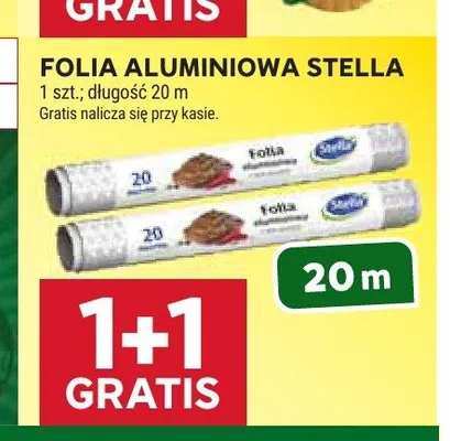 Folia aluminiowa Stella 20 m promocja w Stokrotka
