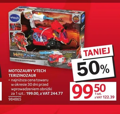 Motozaury Vtech Terizinozaur promocja w Selgros