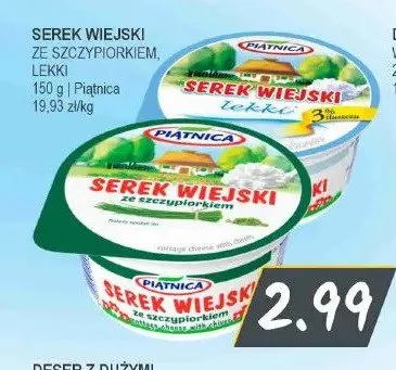 Serek wiejski ze szczypiorkiem Piątnica promocja w Słoneczko