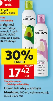 Oliwa w sprayu Mantova promocja w Auchan