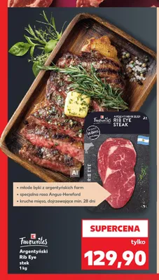Stek argentyński Rib Eye Favourites promocja w Kaufland