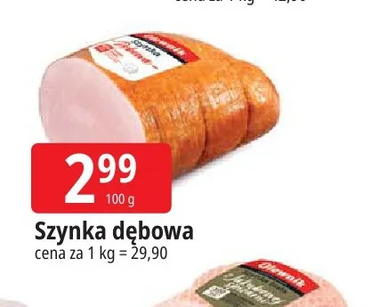 Szynka dębowa Olewnik promocja w Leclerc