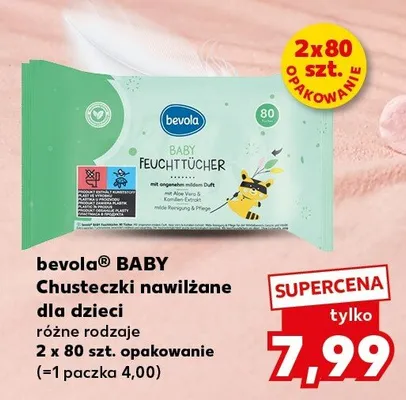Chusteczki nawilżane dla dzieci różne rodzaje promocja w Kaufland