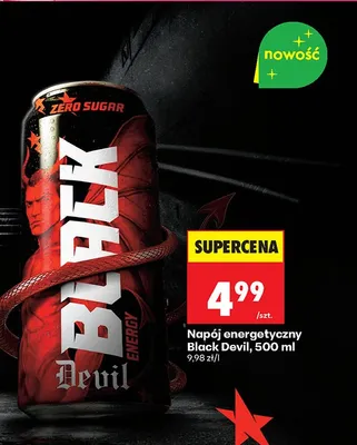Napój energetyczny Black Devil promocja w Biedronka