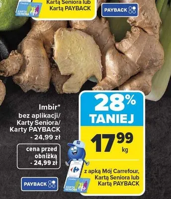 Imbir promocja w Carrefour Market