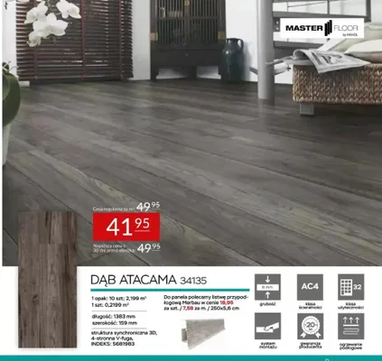 Panele laminowane Dąb Atacama 34135 8mm AC4 promocja w Abra Meble