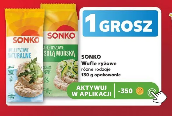 Wafle ryżowe z solą morską Sonko promocja w Kaufland