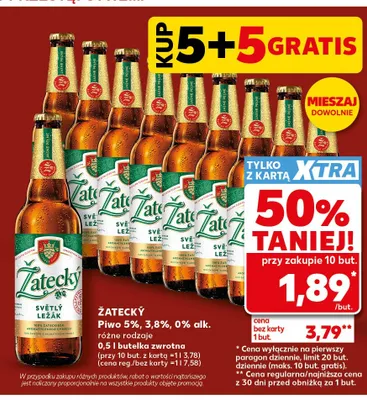 Piwo bezalkoholowe Žatecký promocja w Kaufland