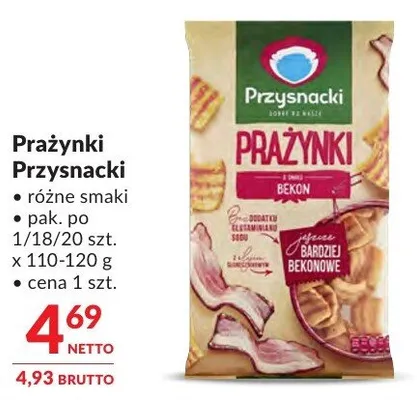 Prażynki Przysnacki różne smaki promocja w Makro
