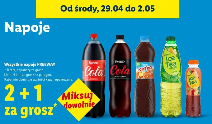 Napój gazowany Freeway Cola promocja w Lidl
