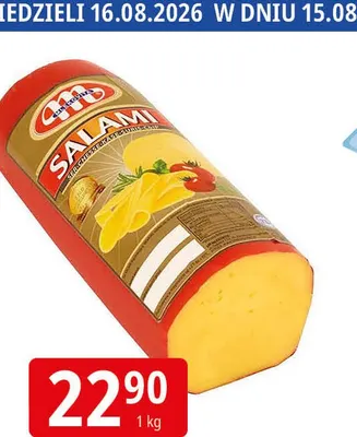 Ser Salami Mlekovita promocja w Leclerc