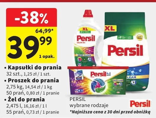 Proszek do prania promocja w Intermarche