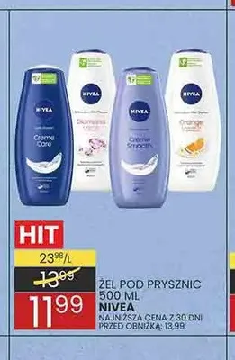 Żel pod prysznic Nivea Creme Care promocja w Wafelek