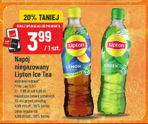 Napój niegazowany Lipton Ice Tea promocja w POLOmarket