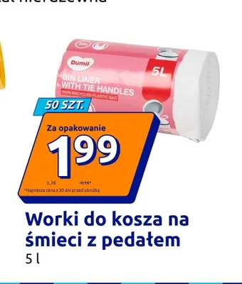 Worki do kosza na śmieci z pedałem 5 l Dumil promocja w Action