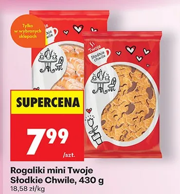 Rogaliki mini Twoje Słodkie Chwile promocja w Biedronka