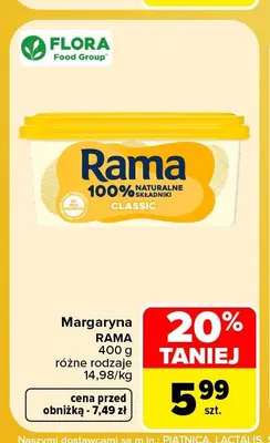 Margaryna Rama promocja w Carrefour Market