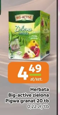 Herbata zielona Big-Active Pigwa i Granat promocja w Gama