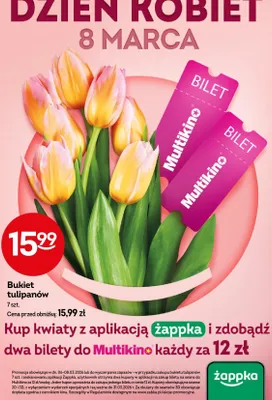 Bukiet tulipanów promocja w Żabka