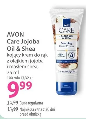 Krem do rąk kojący z olejkiem jojoba i masłem shea promocja w Hebe