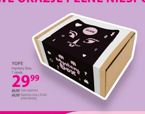 Mystery box Yope promocja w Hebe