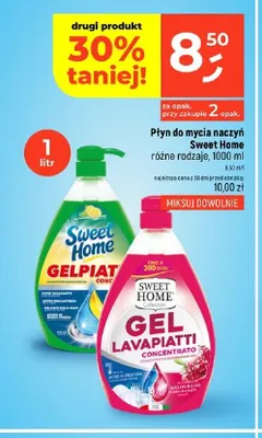 Płyn do mycia naczyń Sweet Home promocja w Dealz