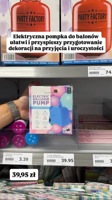 Elektryczna pompka do balonów promocja w Action