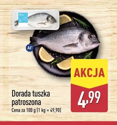 Dorada tuszka patroszona promocja w Aldi