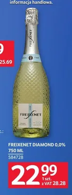 Wino musujące bezalkoholowe Freixenet Diamond promocja w Selgros