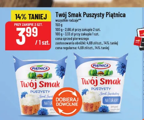 Serek Twój Smak Puszysty Piątnica promocja w POLOmarket