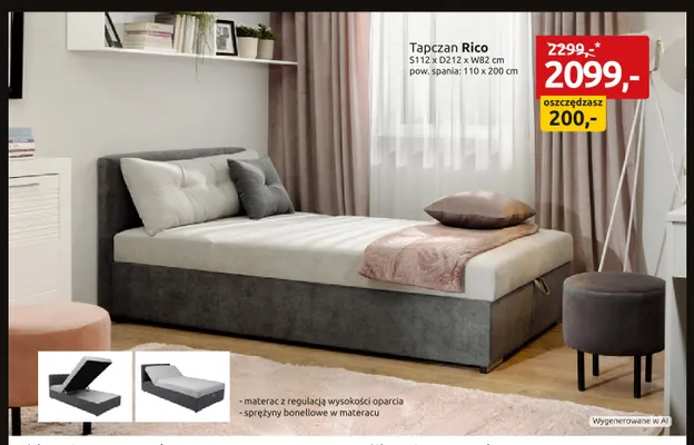 Tapczan Rico promocja w Black Red White