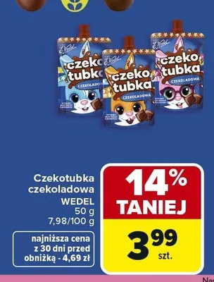 Czekotubka czekoladowa promocja w Carrefour Market
