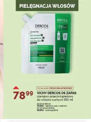 Szampon przeciwłupieżowy do włosów suchych zapas Vichy Dercos DS promocja w Ziko Dermo
