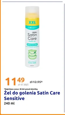 Żel do golenia Satin Care Sensitive promocja w Action