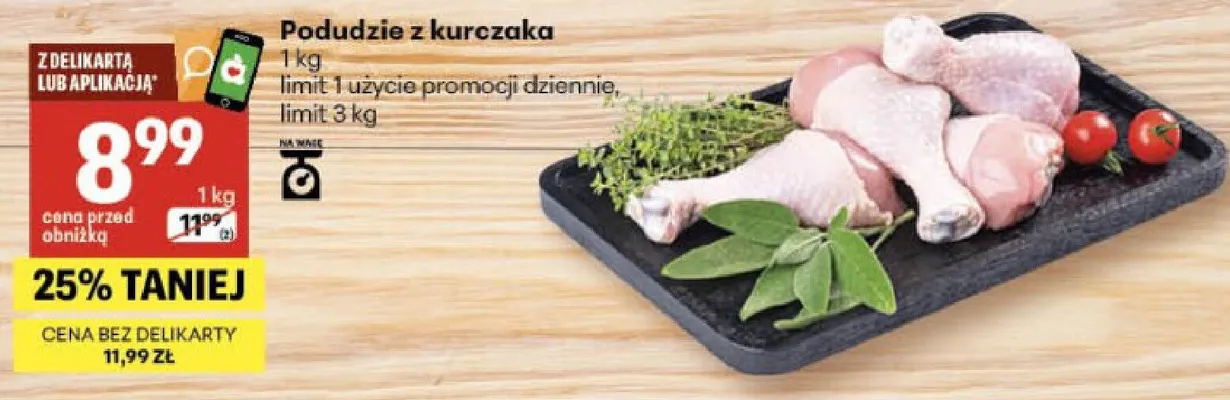 Podudzie z kurczaka promocja w Delikatesy Centrum