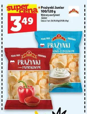 Prażynki paprykowe Junior promocja w TOPAZ