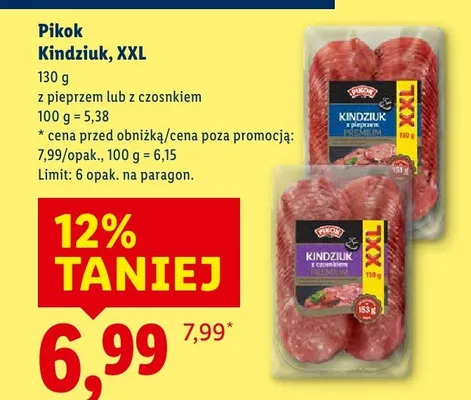Kindziuk, XXL z czosnkiem promocja w Lidl