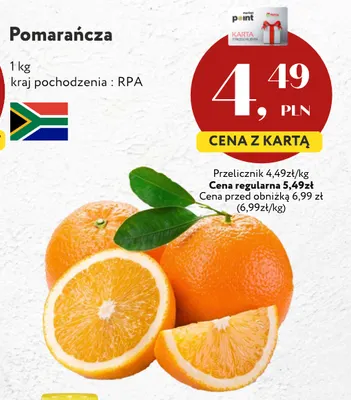 Pomarańcze promocja w Market Point