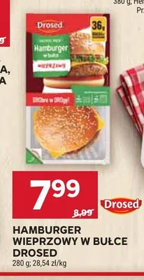 Hamburger wieprzowy w bułce Drosed promocja w Stokrotka