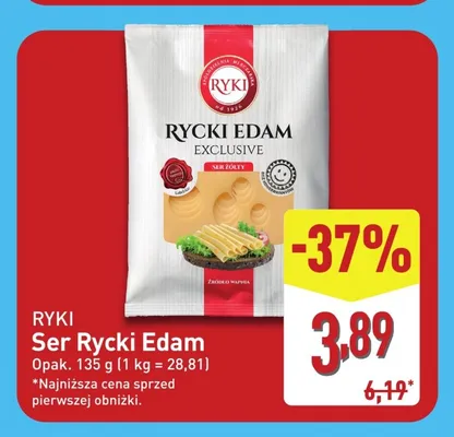 Ser Rycki Edam Ryki promocja w Aldi