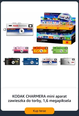 Mini aparat zawieszka do torby Kodak Charmera 1,6 megapiksela promocja w Amazon