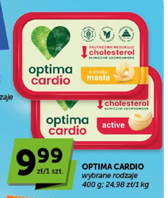 Margaryna Optima Cardio o smaku masła promocja w Groszek