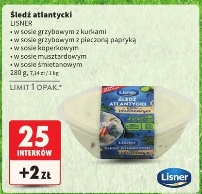 Śledź atlantycki w sosie śmietanowym promocja w Intermarche