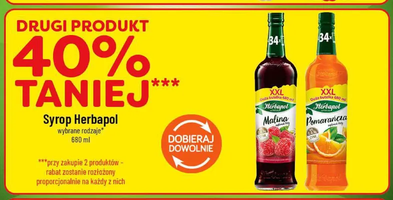 Syrop malinowy Herbapol promocja w POLOmarket