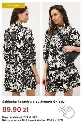 Sukienka koszulowa by Joanna Gniady promocja w Medicine