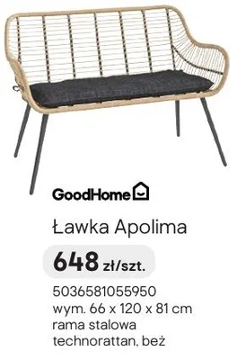 Ławka Apolima promocja w Castorama
