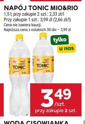Napój Tonic Mio&Rio promocja w Stokrotka