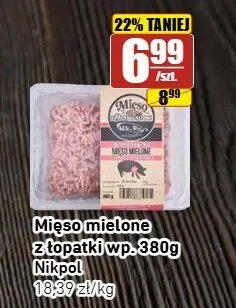 Mięso mielone z łopatki wieprzowej Nikpol promocja w API Market
