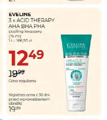 Peeling kwasowy 3 x Acid Therapy AHA BHA PHA Eveline promocja w Drogerie Jawa
